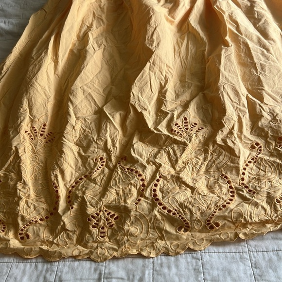Moon River Yellow Embroidered Skirt - Picture 6 of 8